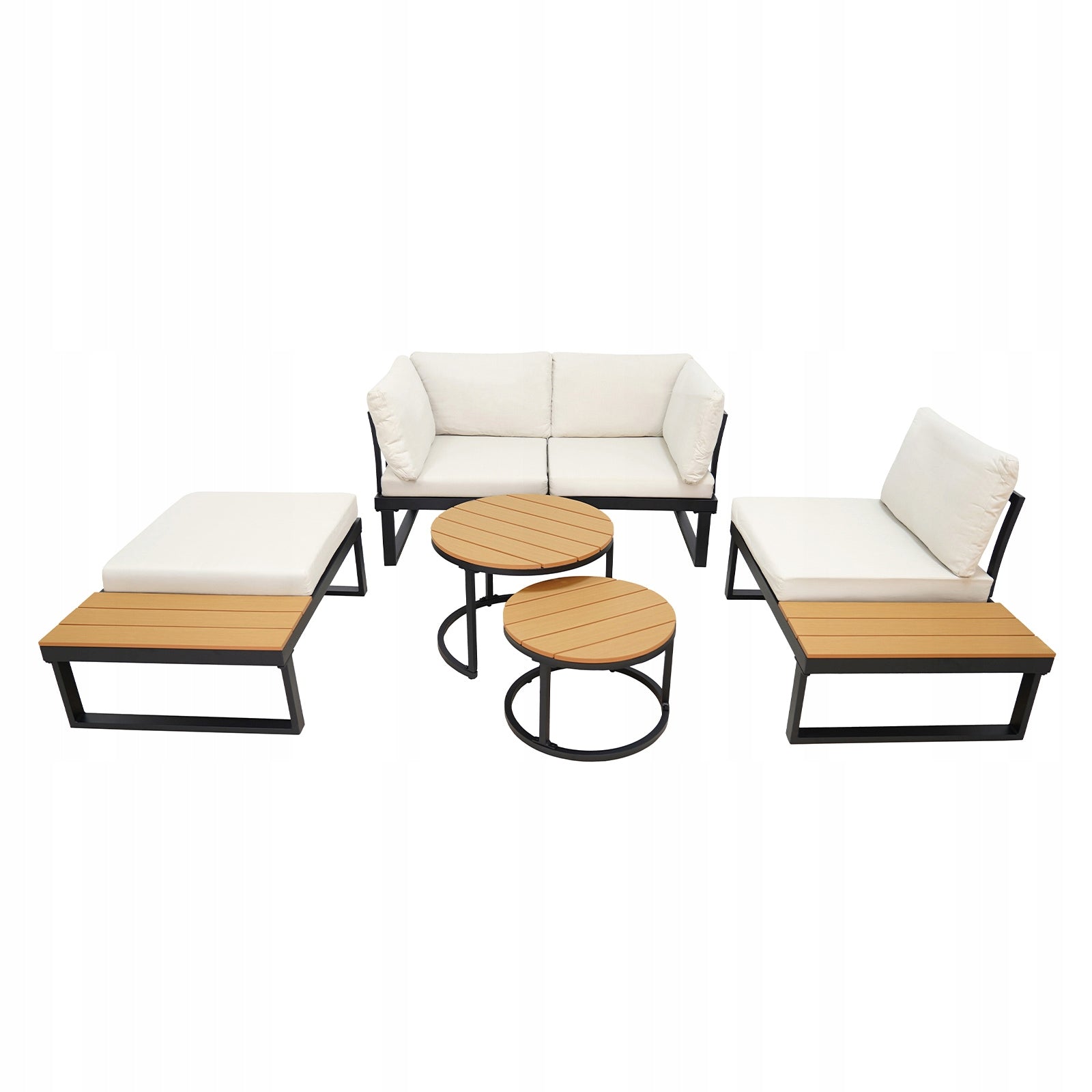 CORNER GARDEN FURNITURE SET FOR TERRACE TOLA BEIGE Color beige