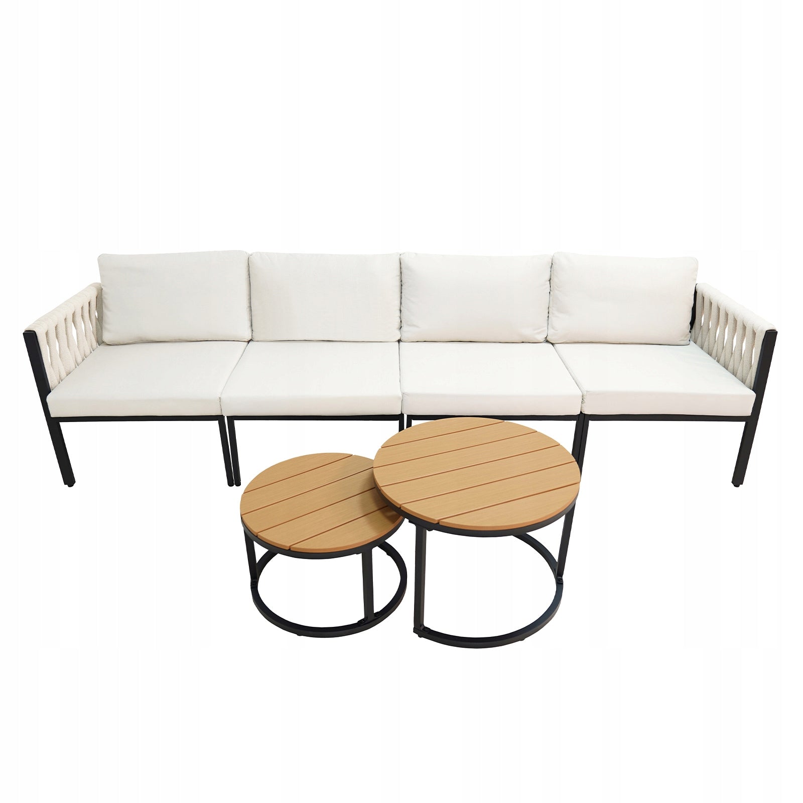 CORNER GARDEN FURNITURE SET GARDEN FURNITURE RODOS BEIGE Color beige