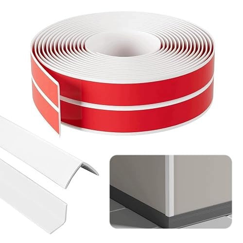 CORNER STRIP SELF ADHESIVE PVC FLEXIBLE 3CM X 4M WHITE STEEL Brand no brand