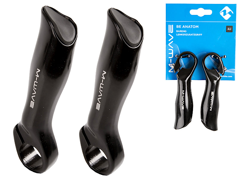 CORNERS FOR BICYCLE HANDLEBARS ALUMINIUM HANDLES 130 MM ANATOMICAL M-WAVE