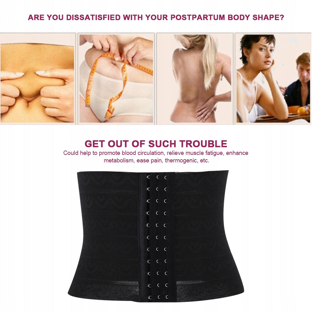 CORSET WITH BODY SHAPING BELT, BLACK M Packaging status original