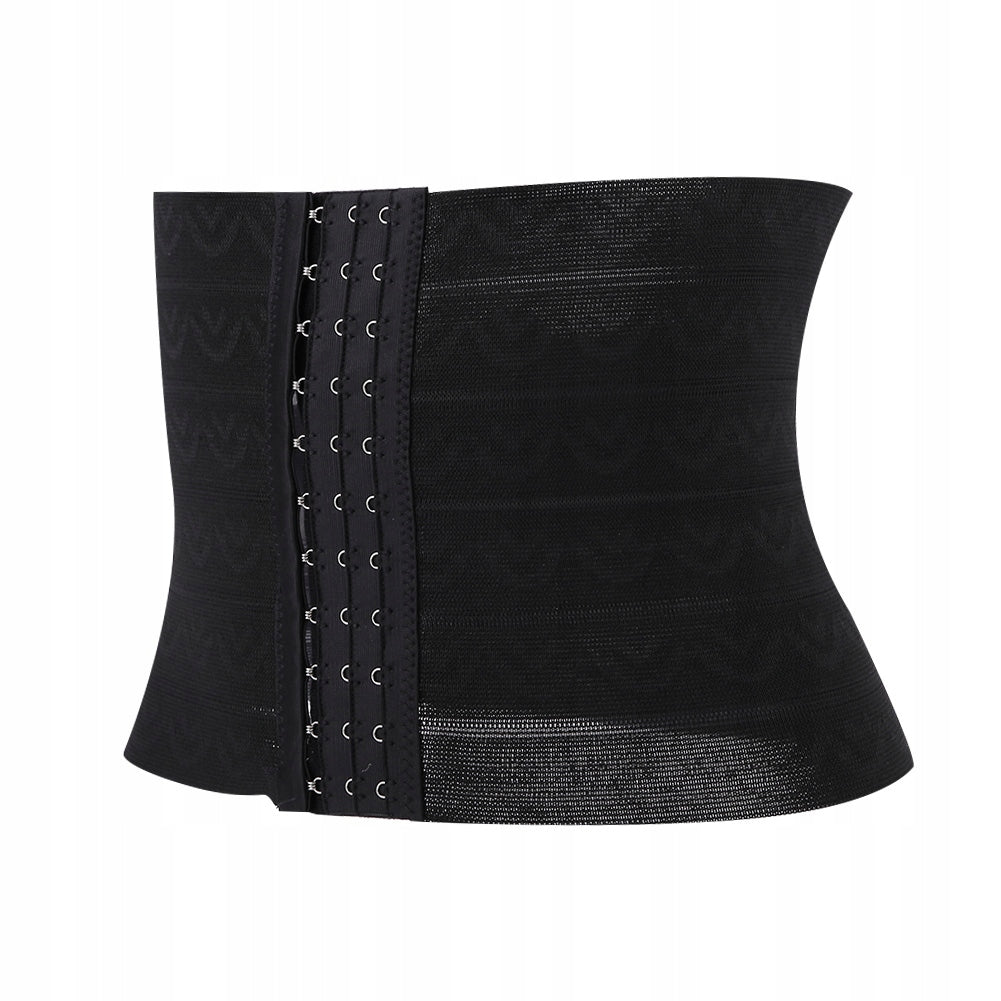 CORSET WITH BODY SHAPING BELT, BLACK M