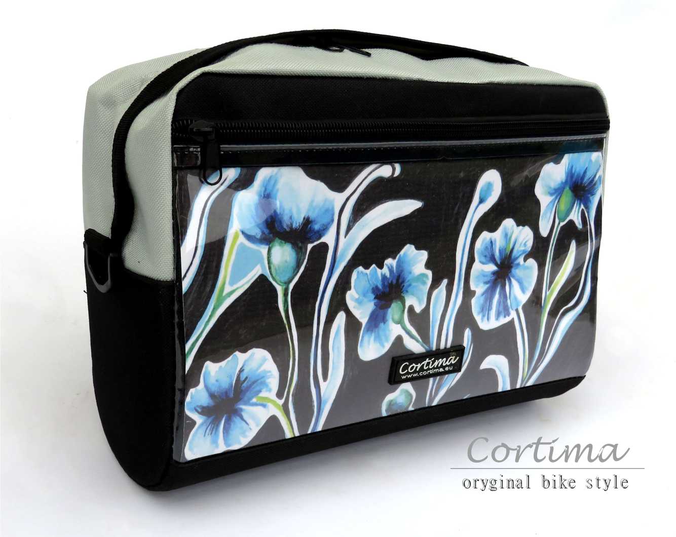 CORTIMA BICYCLE BAG BICYCLE POUCH FOR HANDLEBAR 'CLICK' patterns to choose from Color black