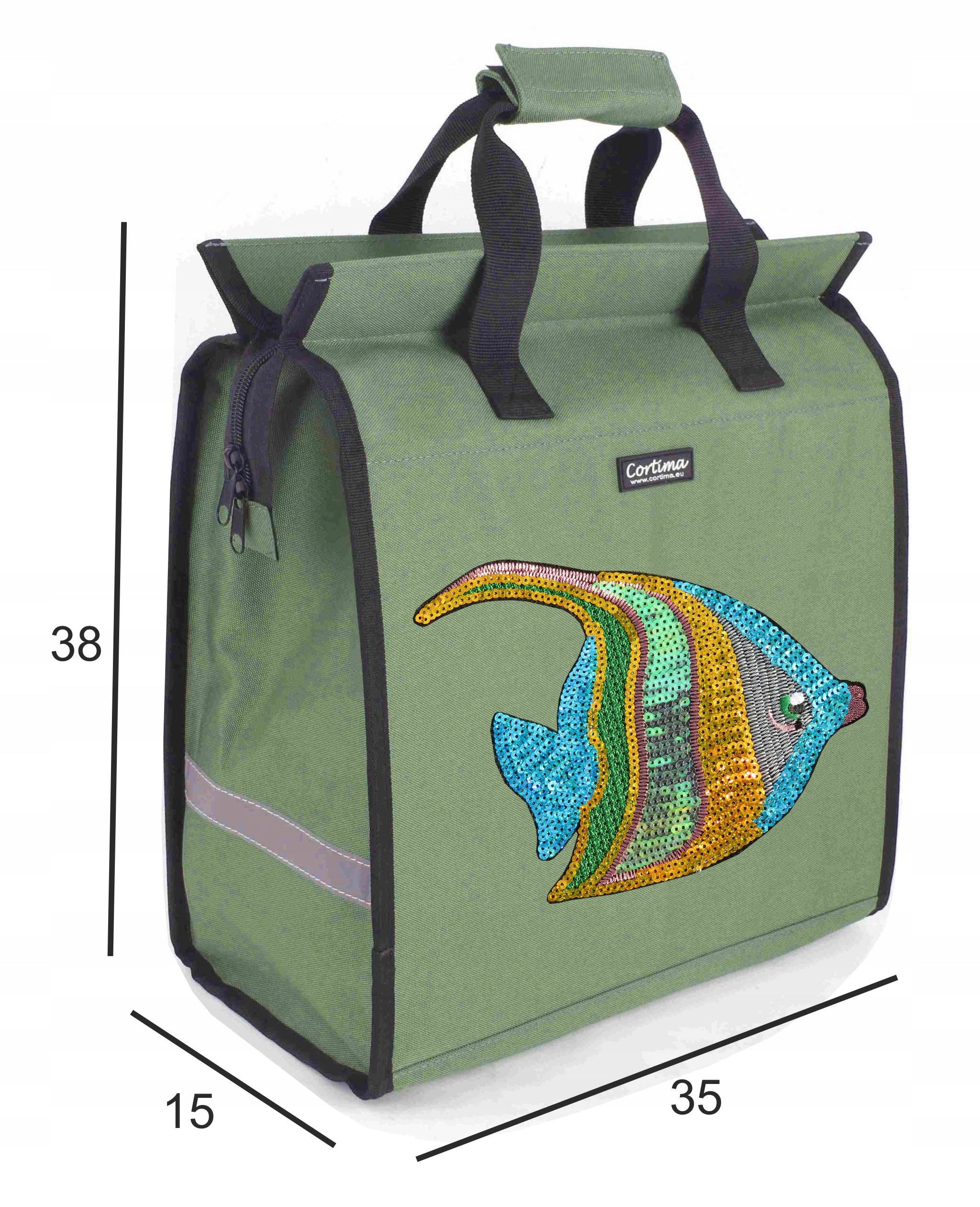 CORTIMA BICYCLE BAG BICYCLE POUCH FOR SEQUIN RACK APPLICATION Manufacturer code CA/ZIELONA