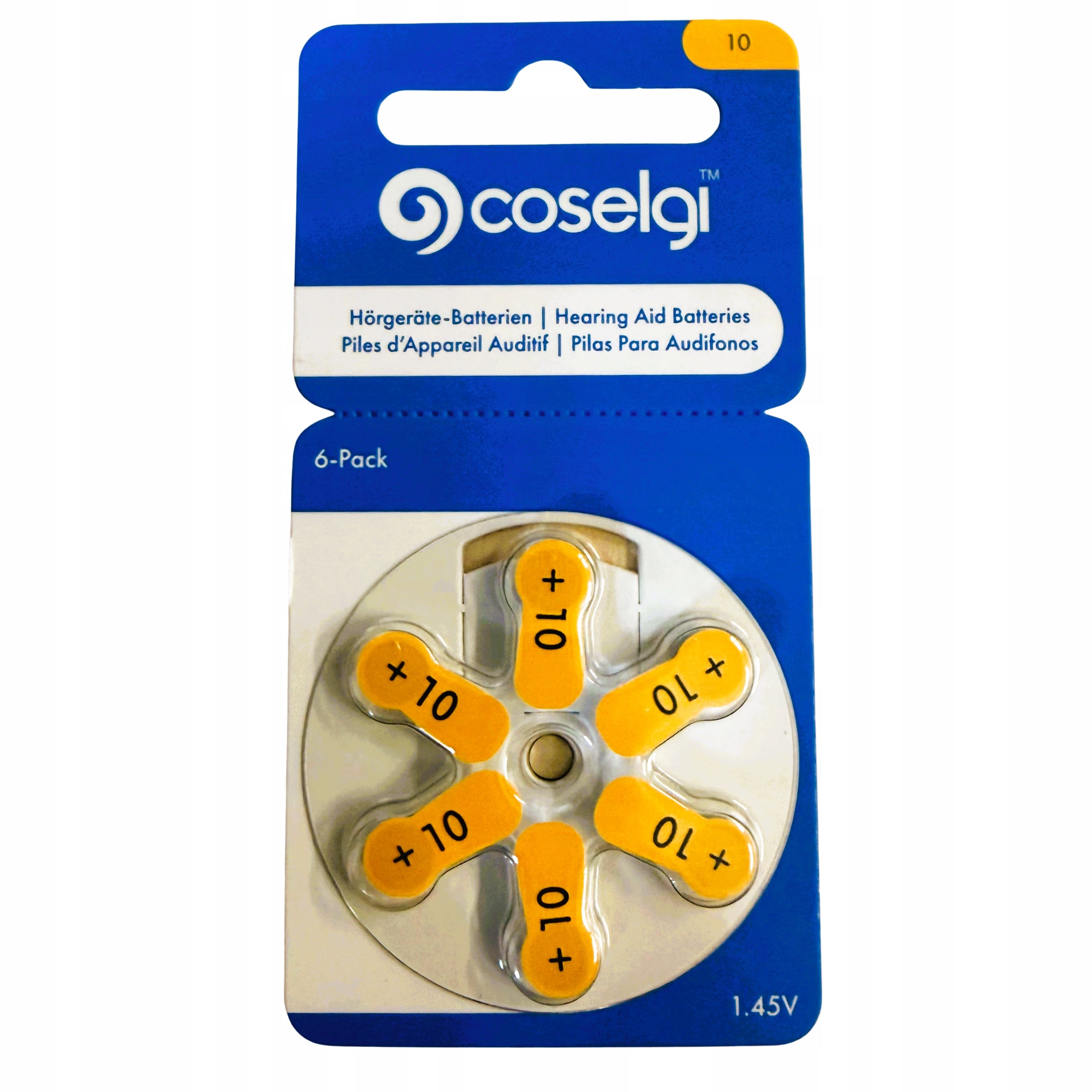 COSELGI Hearing Aid Batteries 10 PR70 1,45V 6pcs VARTA