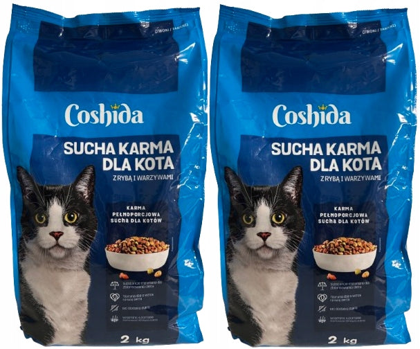 COSHIDA dry cat food FISH AND VEGETABLES 4kg