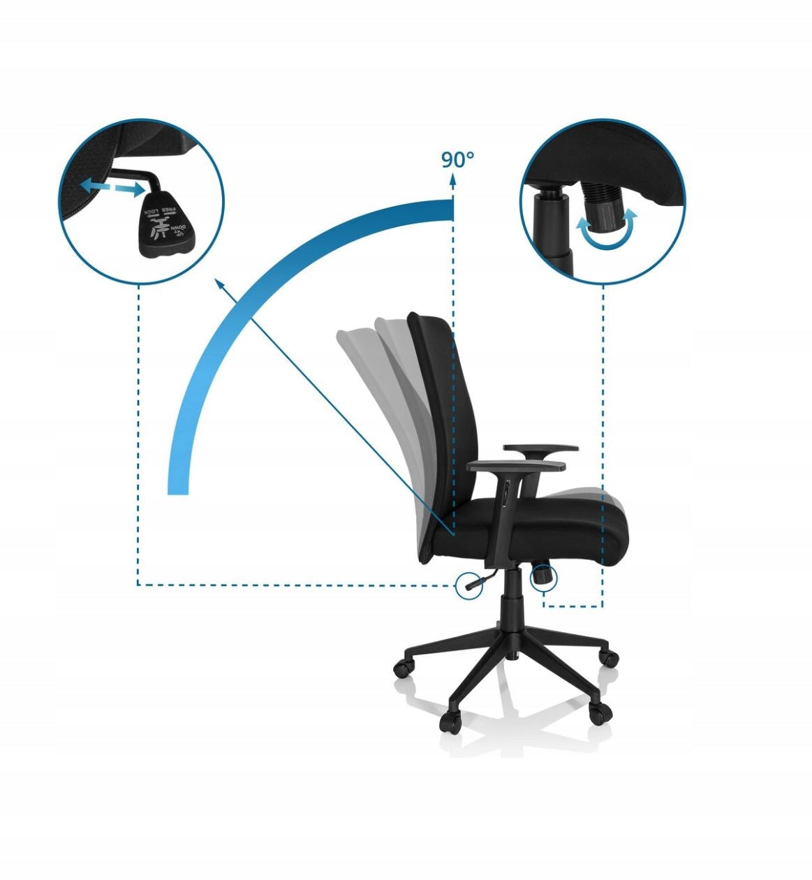COSIO I hjh OFFICE Office Chair – Comfort and Style for Home Office EAN (GTIN) 4064323002017