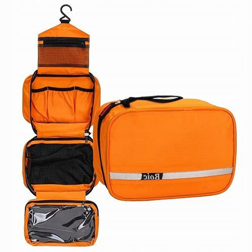 COSMETIC BAG FOR HANGING 4 COMPARTMENTS POLYESTER FOR WOMEN MEN TRAVEL