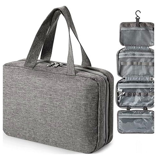 COSMETIC BAG HANGING TRAVEL OXFORD FABRIC BRUSH ORGANIZER