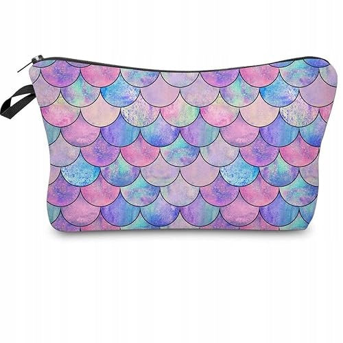COSMETIC BAG WATERPROOF TRAVEL MERMAID MAKEUP ORGANIZER FOR WOMEN Brand no brand