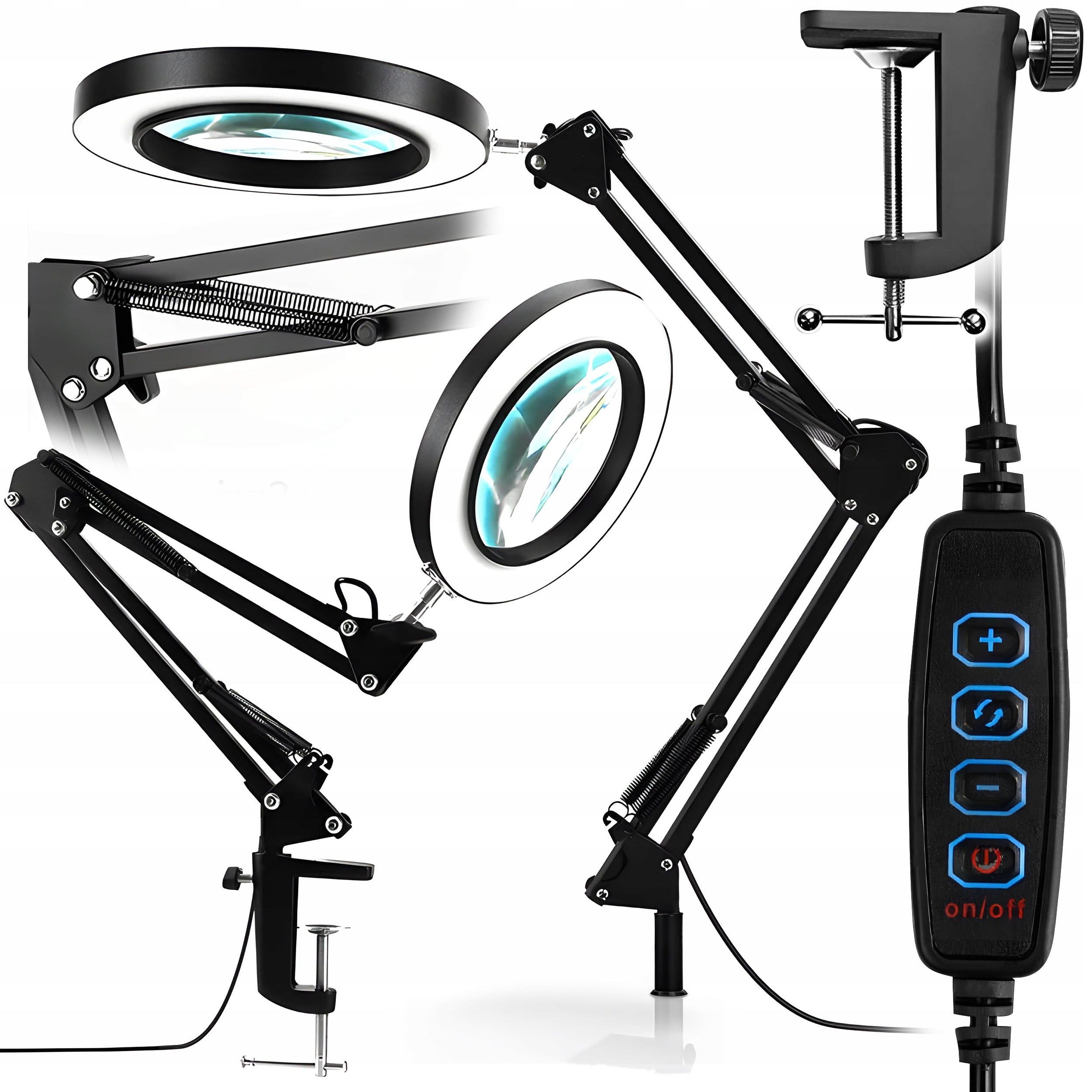 COSMETIC DESK LAMP LED MAGNIFIER MAGNIFYING GLASS DRAWING LAMP