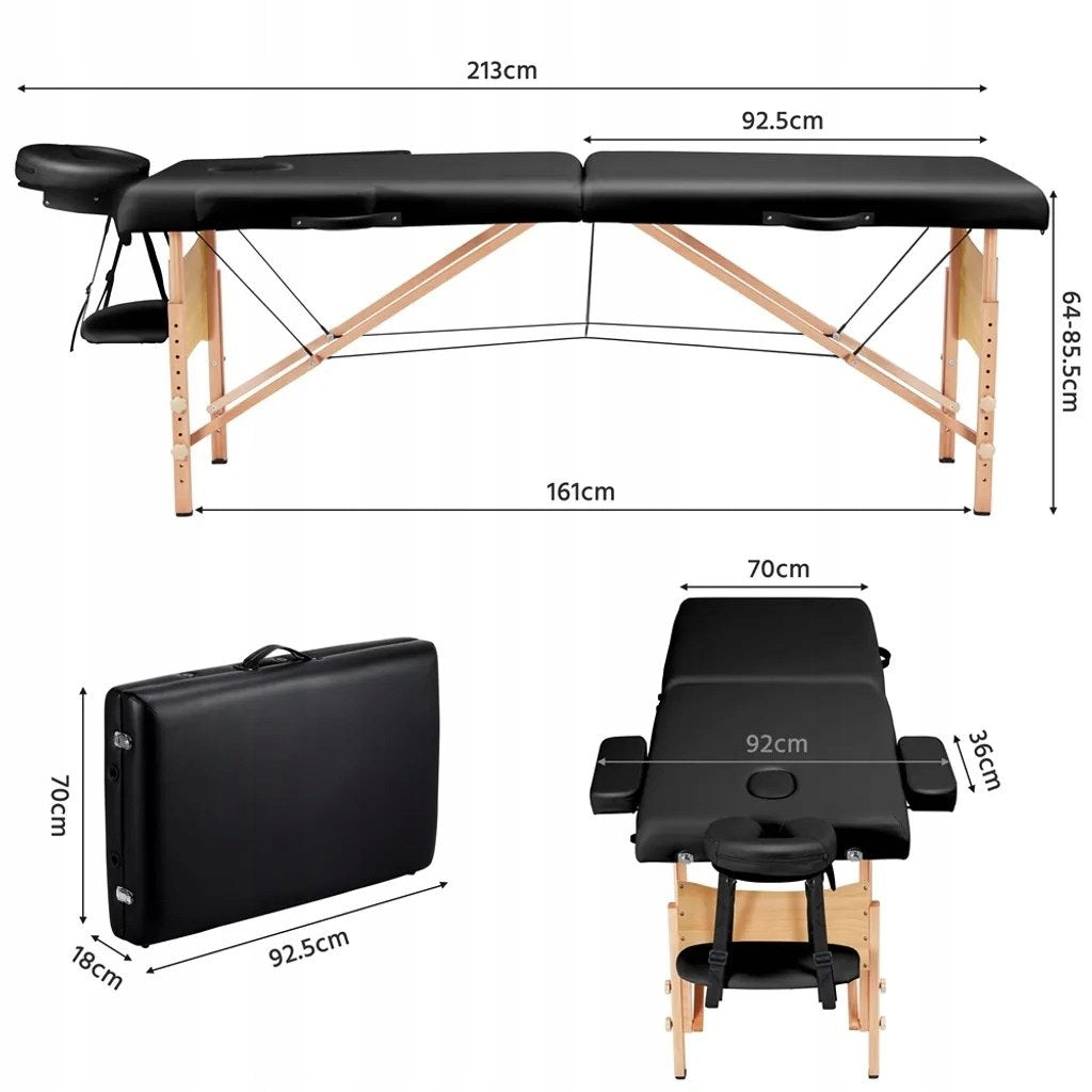 COSMETIC TABLE Massage BED yaheetech black Brand no brand