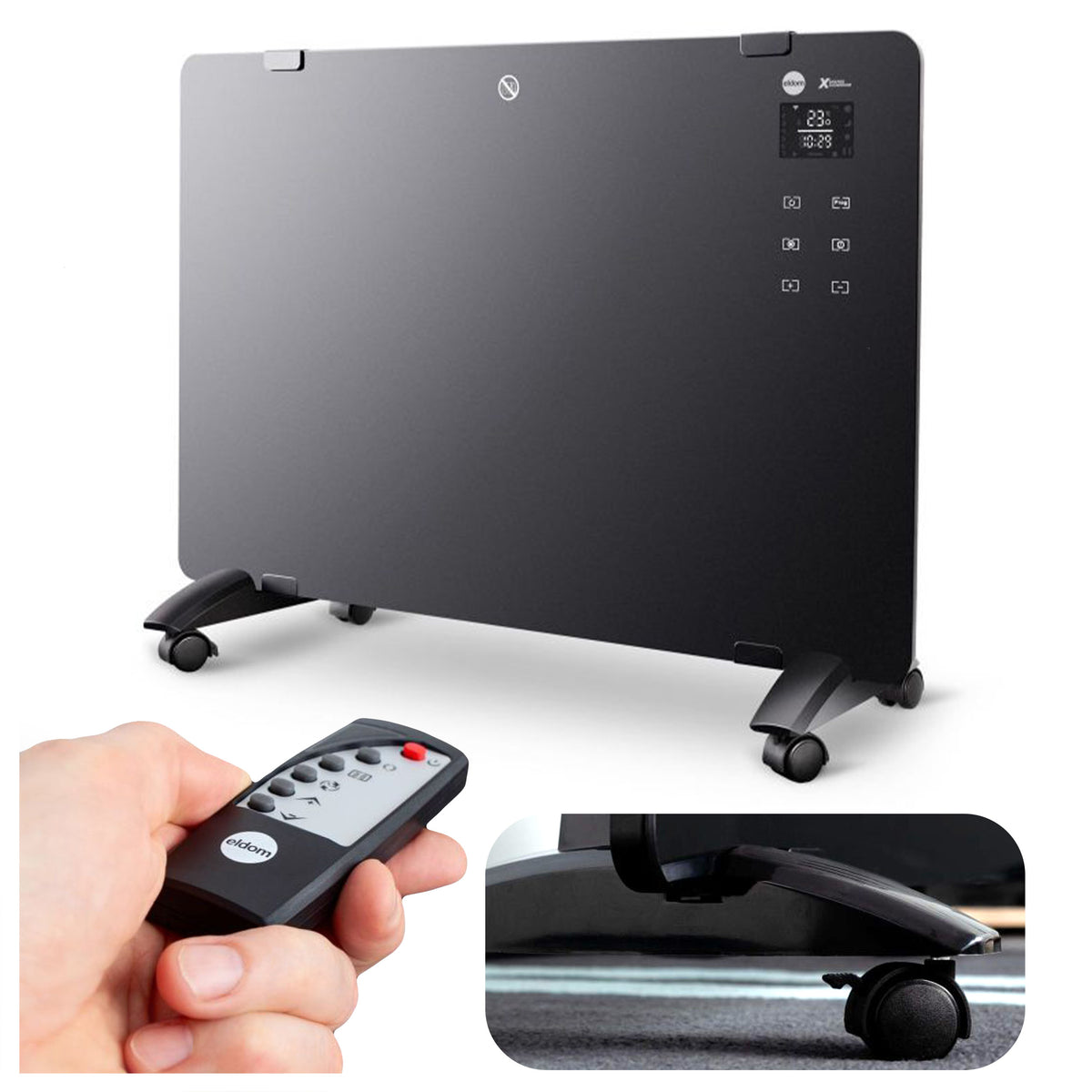 COST-EFFECTIVE 1500W Convector-Radio HEATER with WALL-MOUNTED TIMER