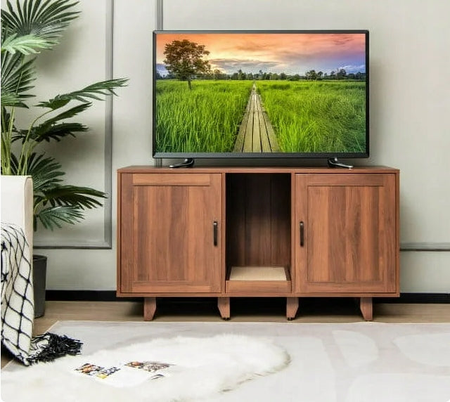 COSTWAY CABINET CHEST OF DRAWERS 3IN1 LITTER BOX WITH CAT SCRATCHER Brand Costway