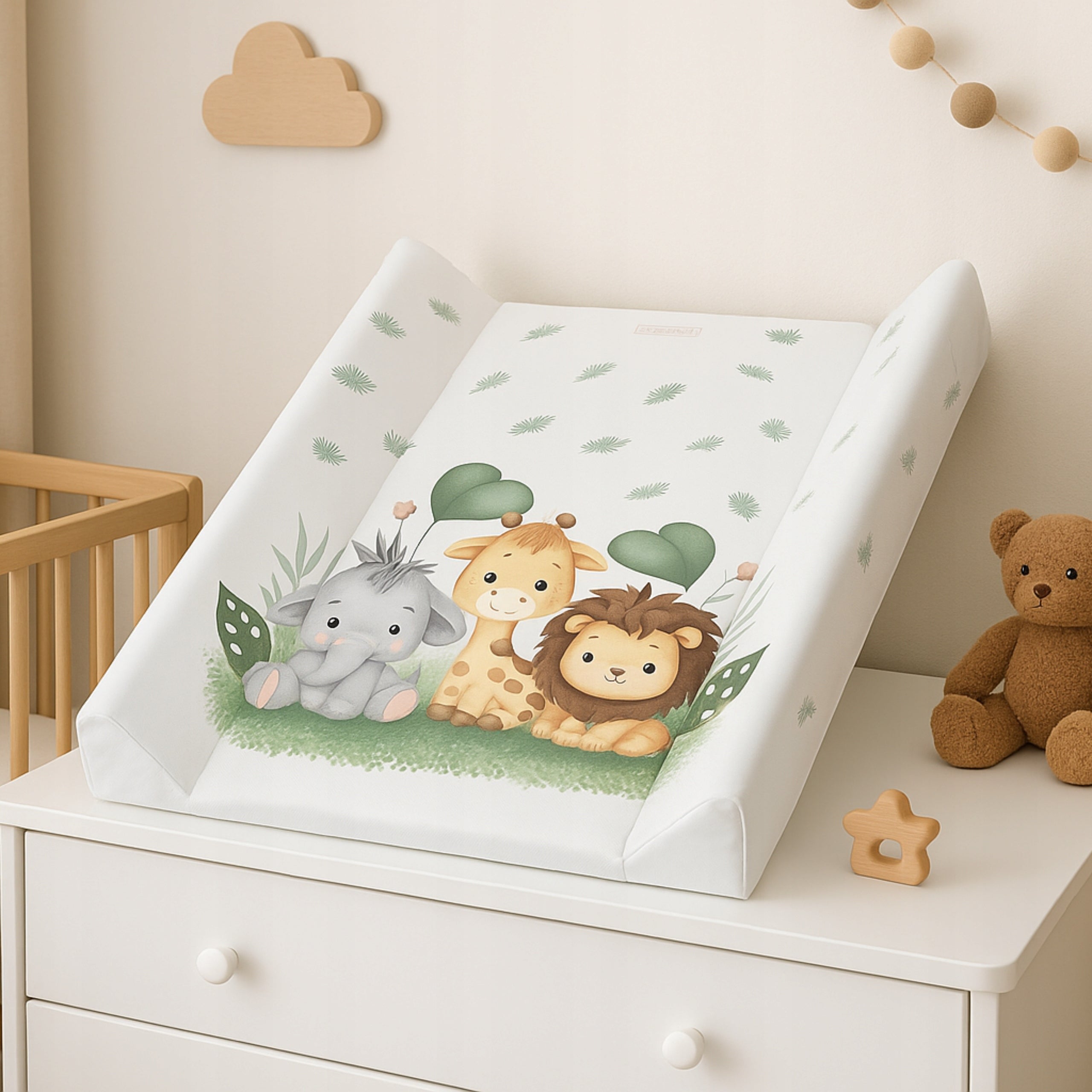 COT CHANGING TABLE CHEST OF DRAWERS HARD RIGID ANIMALS SAFARI Manufacturer code BABYSWEET