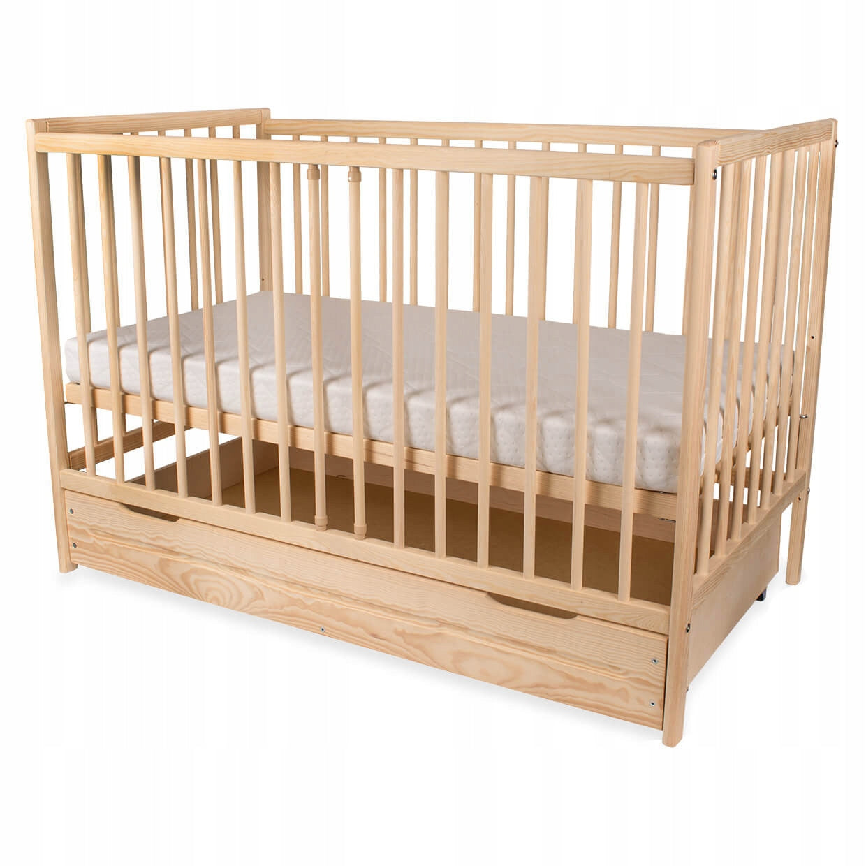 COT WITH DRAWER UNVARNISHED JACEK NATURE ECO CHILDREN, BABY EAN (GTIN) 5907059232015
