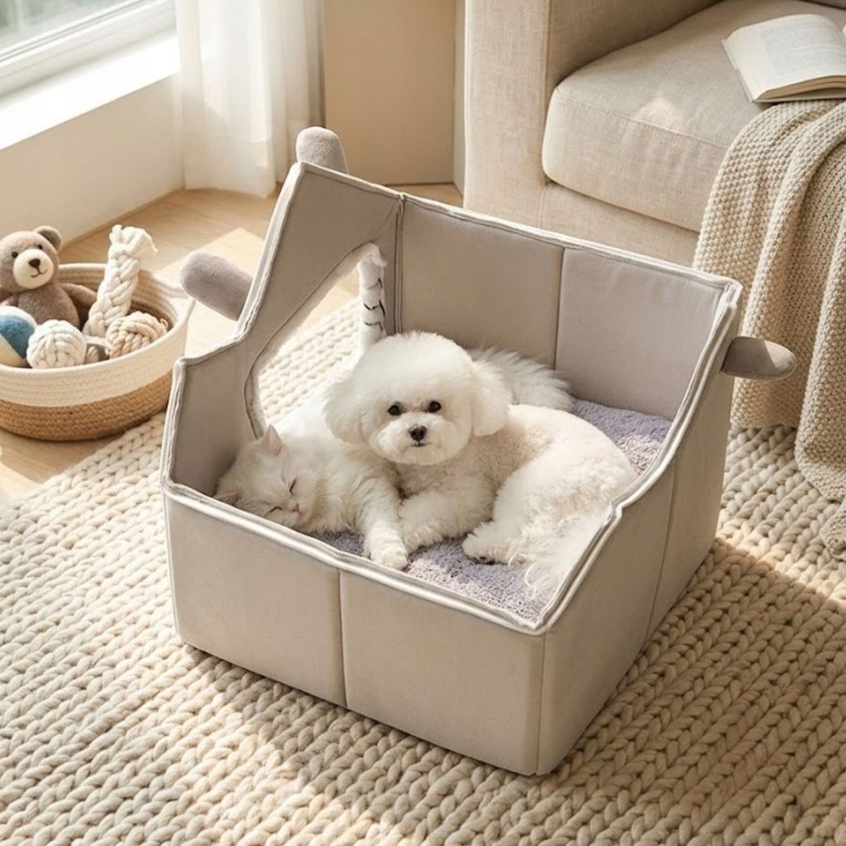 COTTAGE BED BOOTH PLAYPEN PLUSH FOR CAT AND DOG COMFORTABLE SOFT Manufacturer code DH-06-L