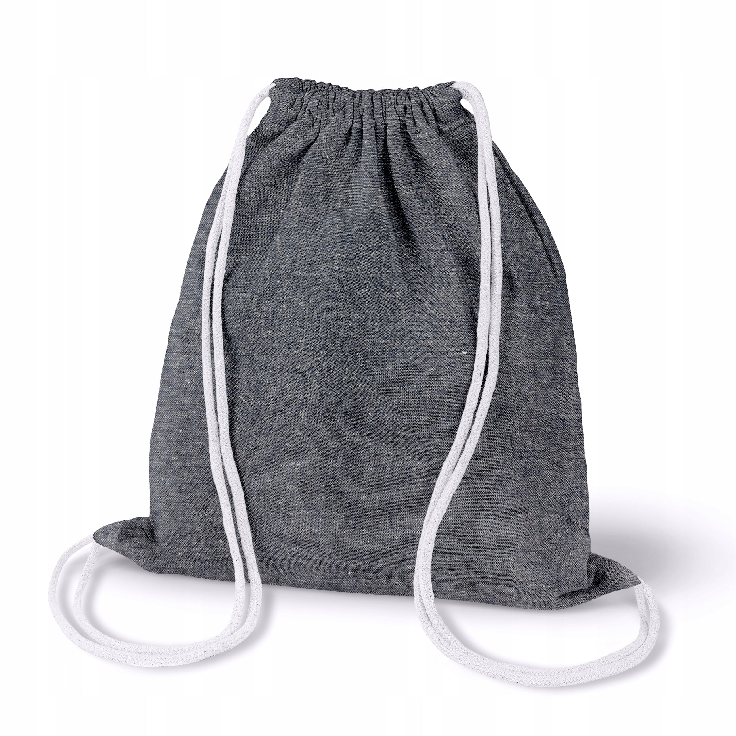 COTTON BACKPACK 34x40 cm GREY MELANGE 220g URBAN SCHOOL HIKING