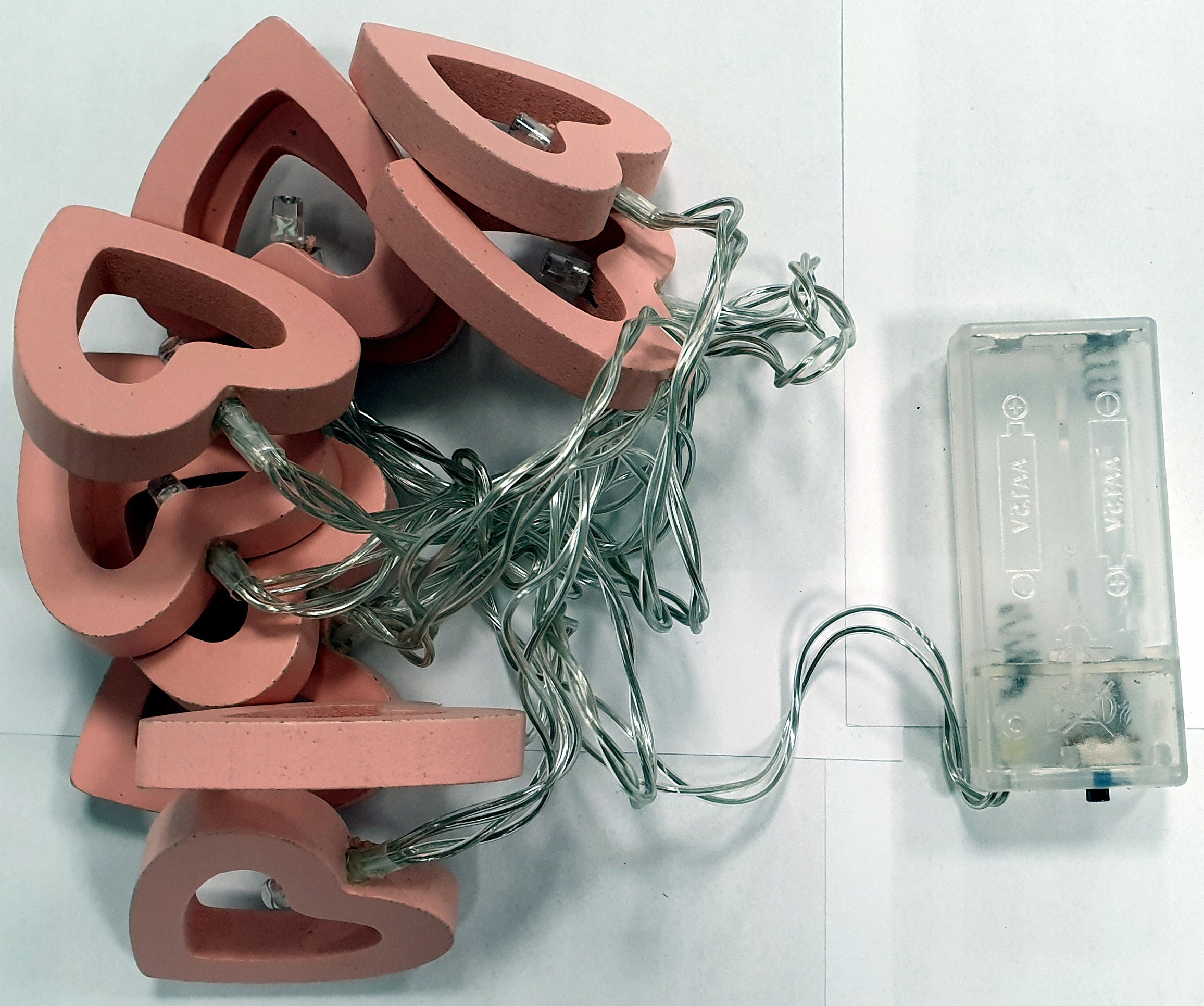 COTTON BALLS PINK pink heart lamps, 8 pcs. LED EAN (GTIN) 5907595446662