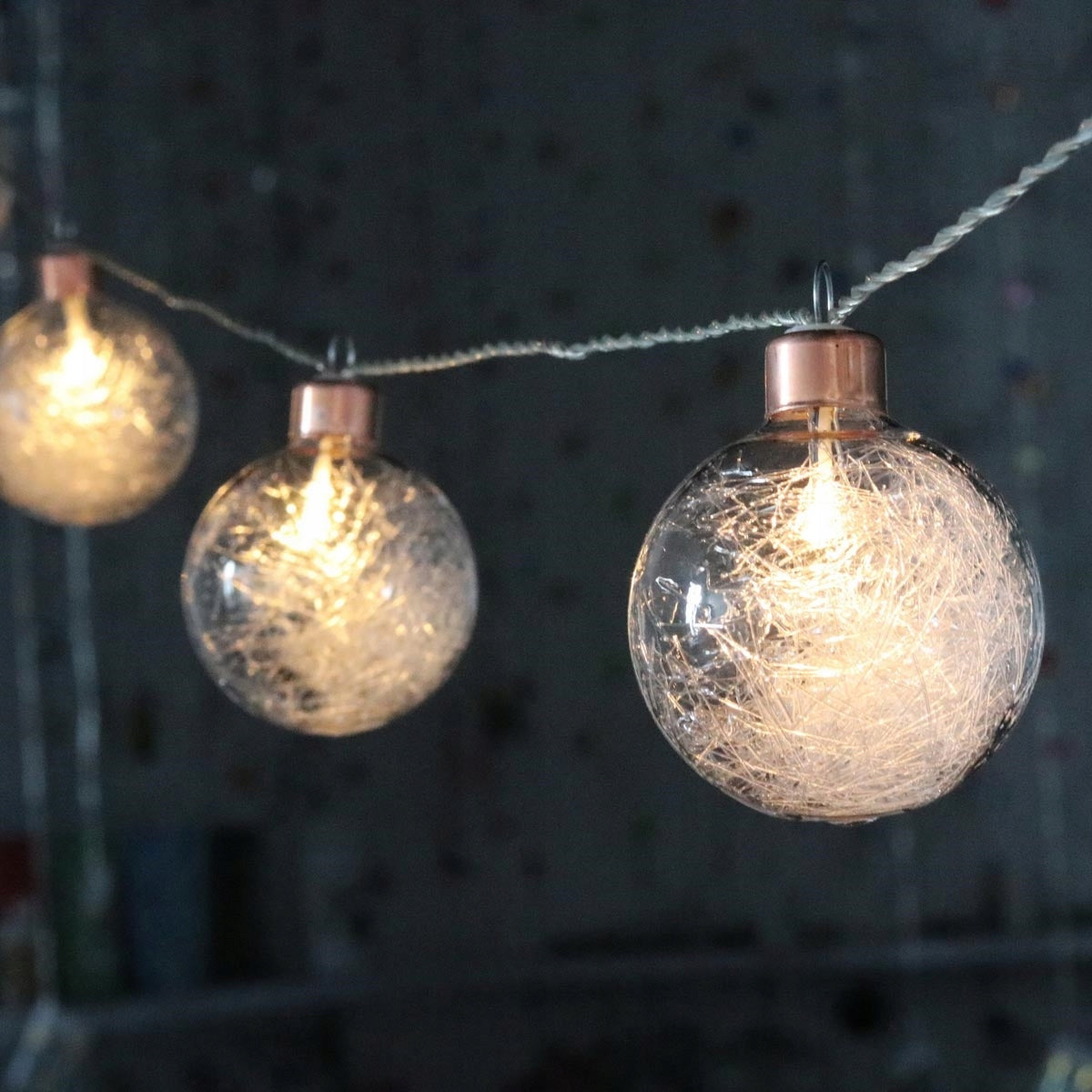 COTTON BALLS lamps, luminous BALLS BAMBLES 8 pcs, 6 cm