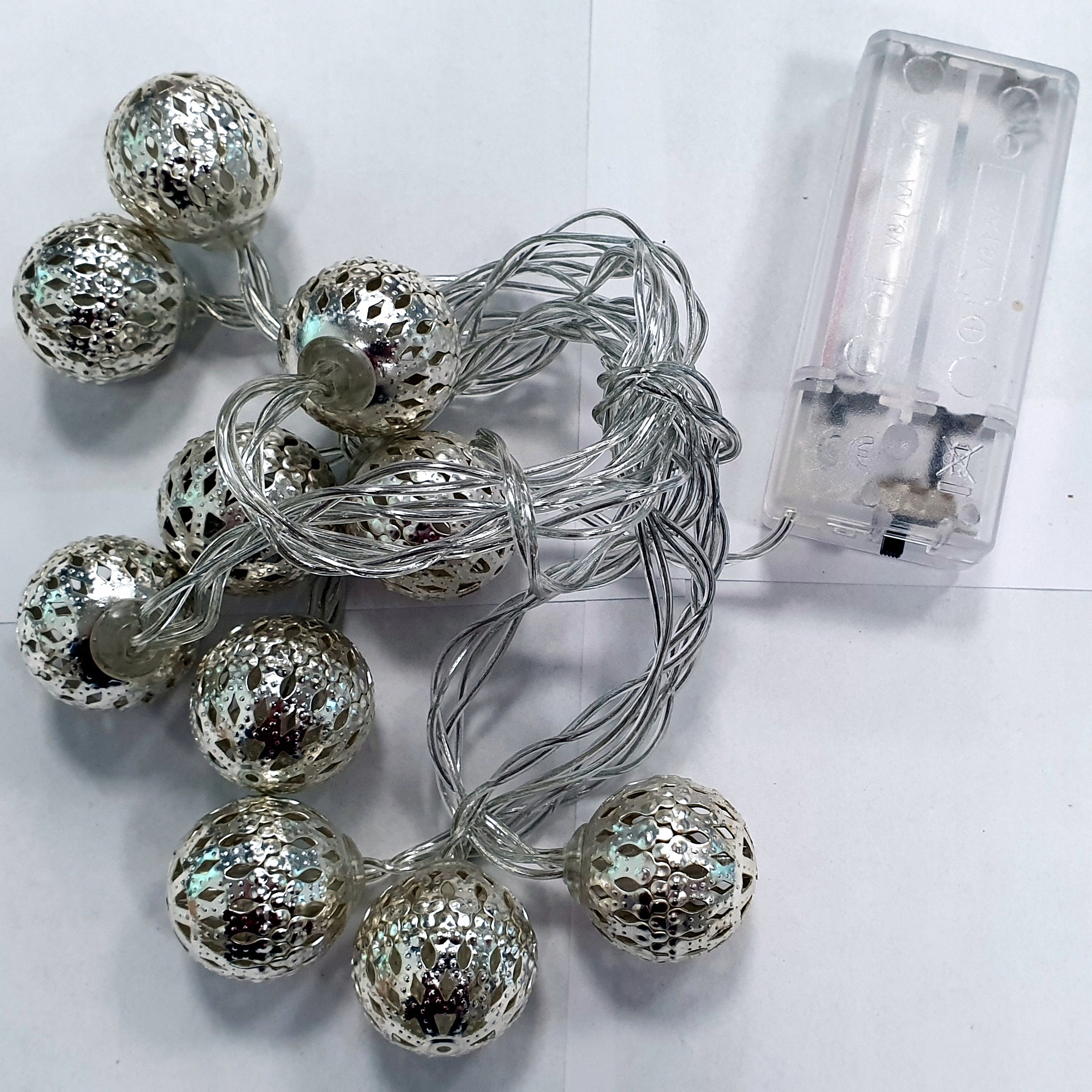 COTTON BALLS lamps, luminous balls, 10 pcs. LED, 2.5 cm Power supply battery