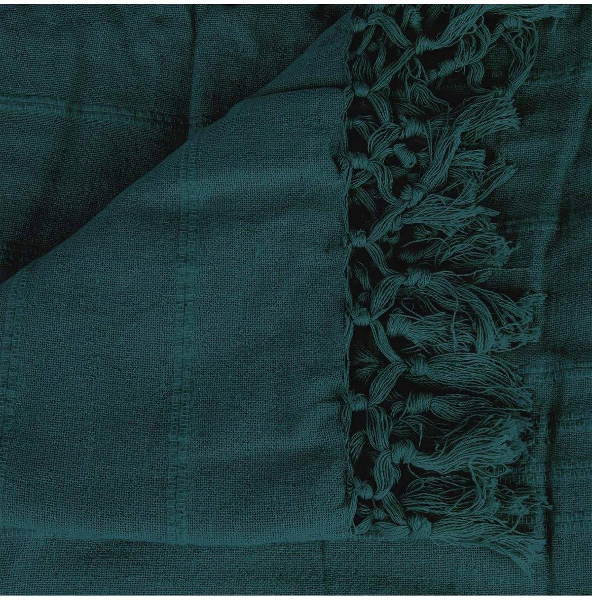 COTTON BEDSPREAD SEA CAPE GREEN 160x220 Brand Atmosphera