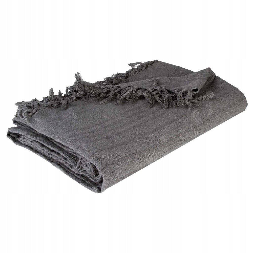 COTTON BEDSPREAD for bed color ANTHRACITE 160x220