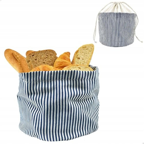 COTTON BREAD BAG 2IN1 REUSABLE FOLDING BASKET Brand no brand