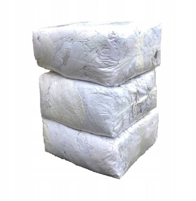 COTTON CLEANER 10kg WHITE 100% PREMIUM T-SHIRT CUT LEOTARD