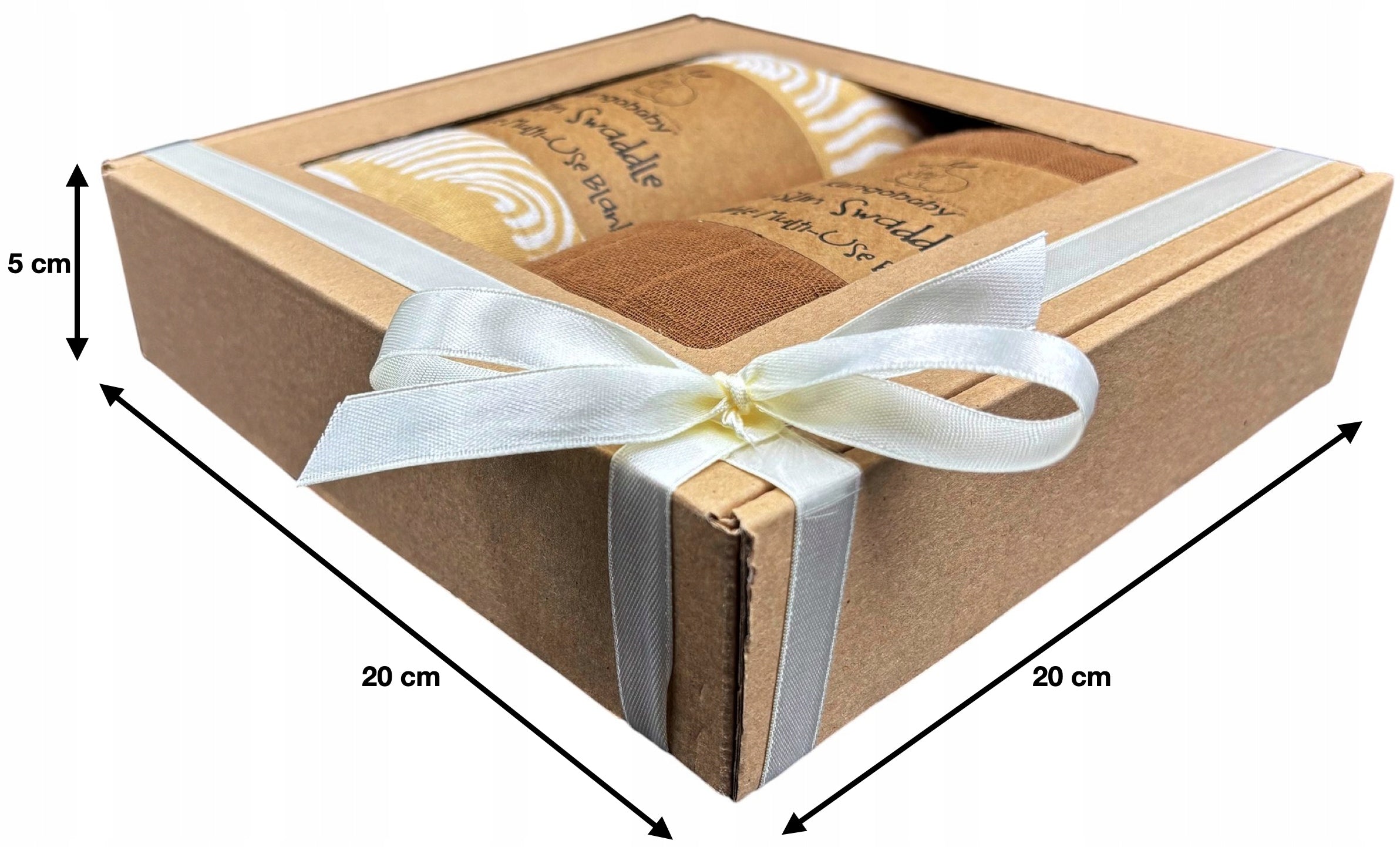 COTTON DIAPER FOR NEWBORN SET OF TWO LARGE DIAPERS + GIFT BOX EAN (GTIN) 5906058976364