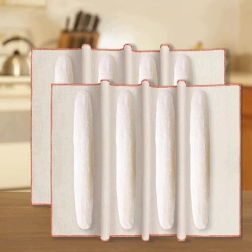 COTTON LINEN BREAD BAKING TOWEL FOR BAKERS 2 PIECES Brand no brand