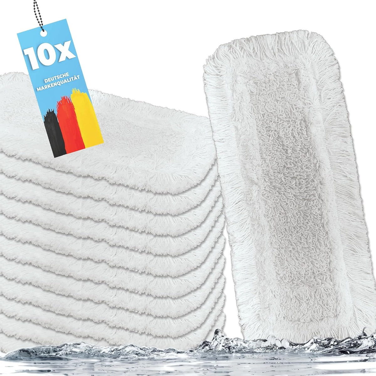 COTTON MOP 40 CM FOR FOLDING HANDLES SET OF 10