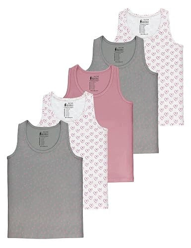 COTTON T-SHIRTS FOR GIRLS SET OF 5 SLEEVELESS Brand no brand