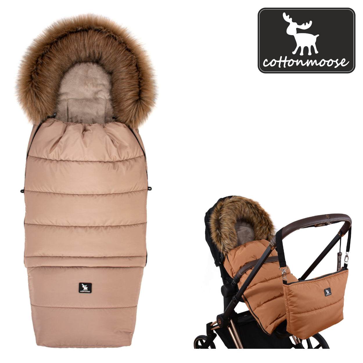COTTONMOOSE COMBI color CAMEL up to 48 months. Fits CYBEX