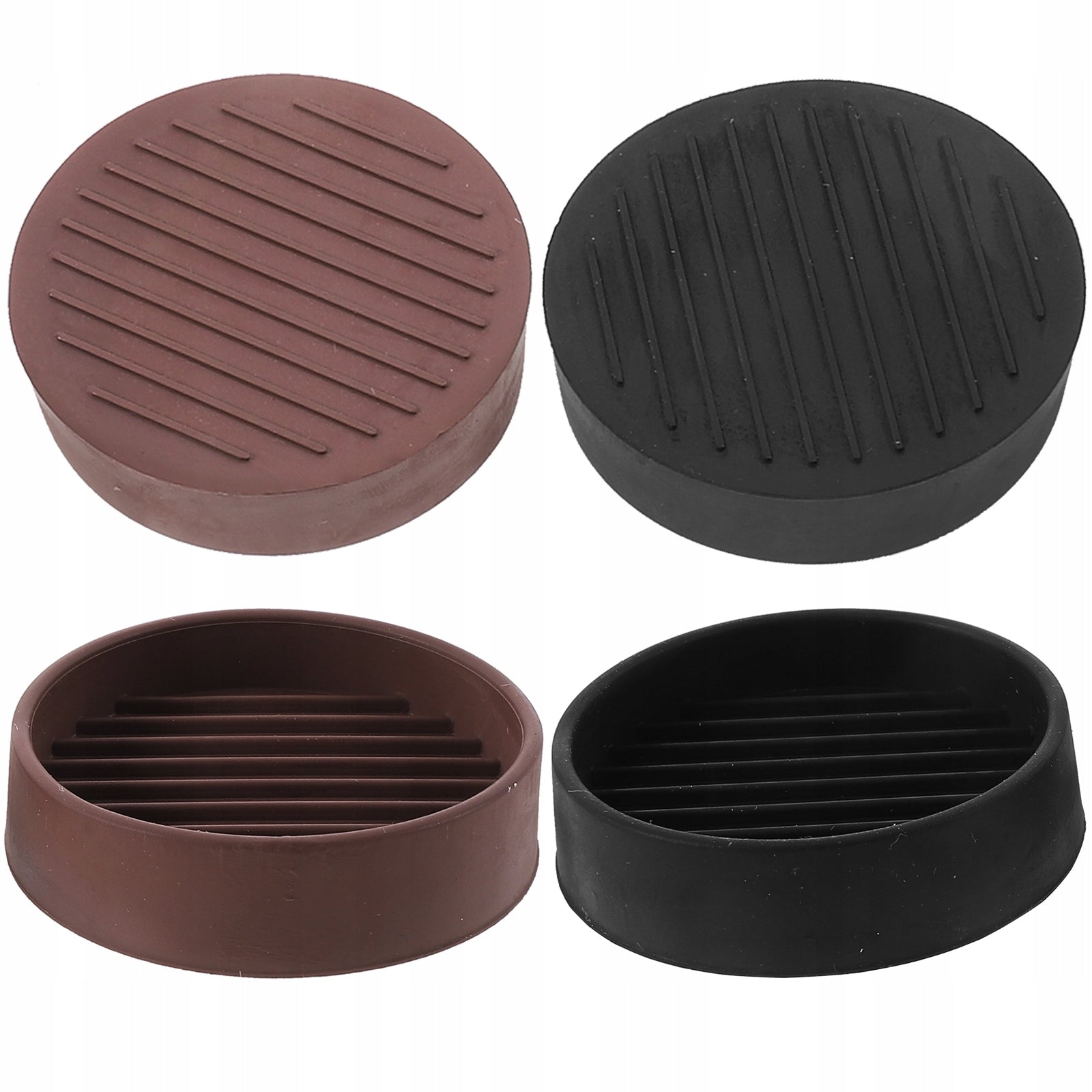 COUCH STOPPERS NON-SLIP WHEELS FOR CHAIR NON-SLIP STRAPS Color brown