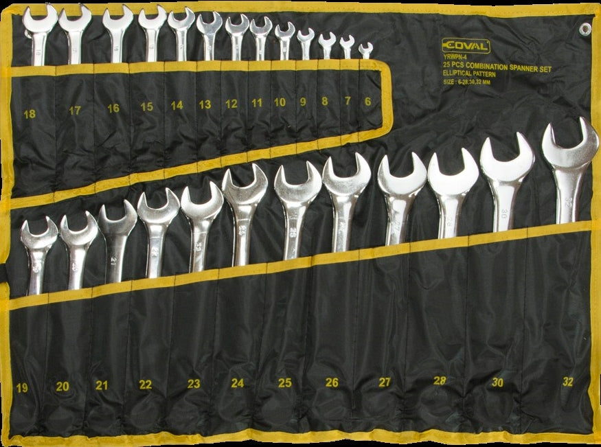 COVAL SET OF SPANNER WRENCHES 6-32 25 ELEMENTS SHEET