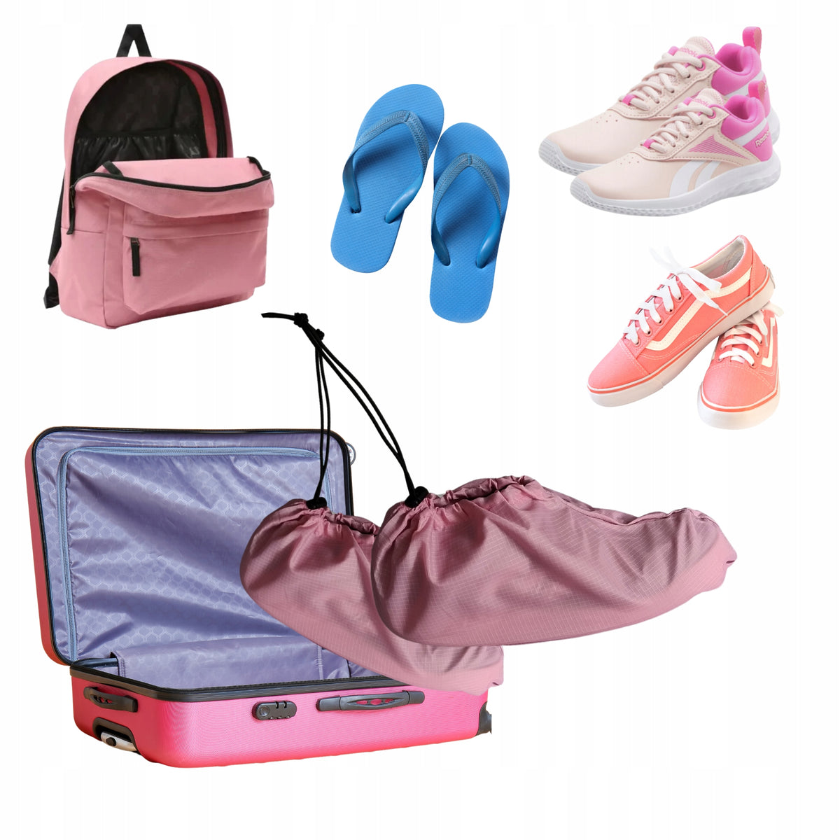 COVER BAG SHOE BAG SHOES PINK DRAWSTRING SIZE. 33-37 Manufacturer code CHSO10177