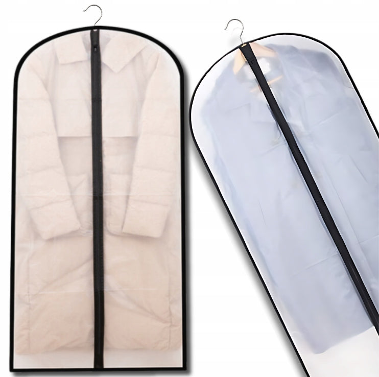 COVER COVERS FOR CLOTHES HANGER with lock white 60x120 cm TRAVEL