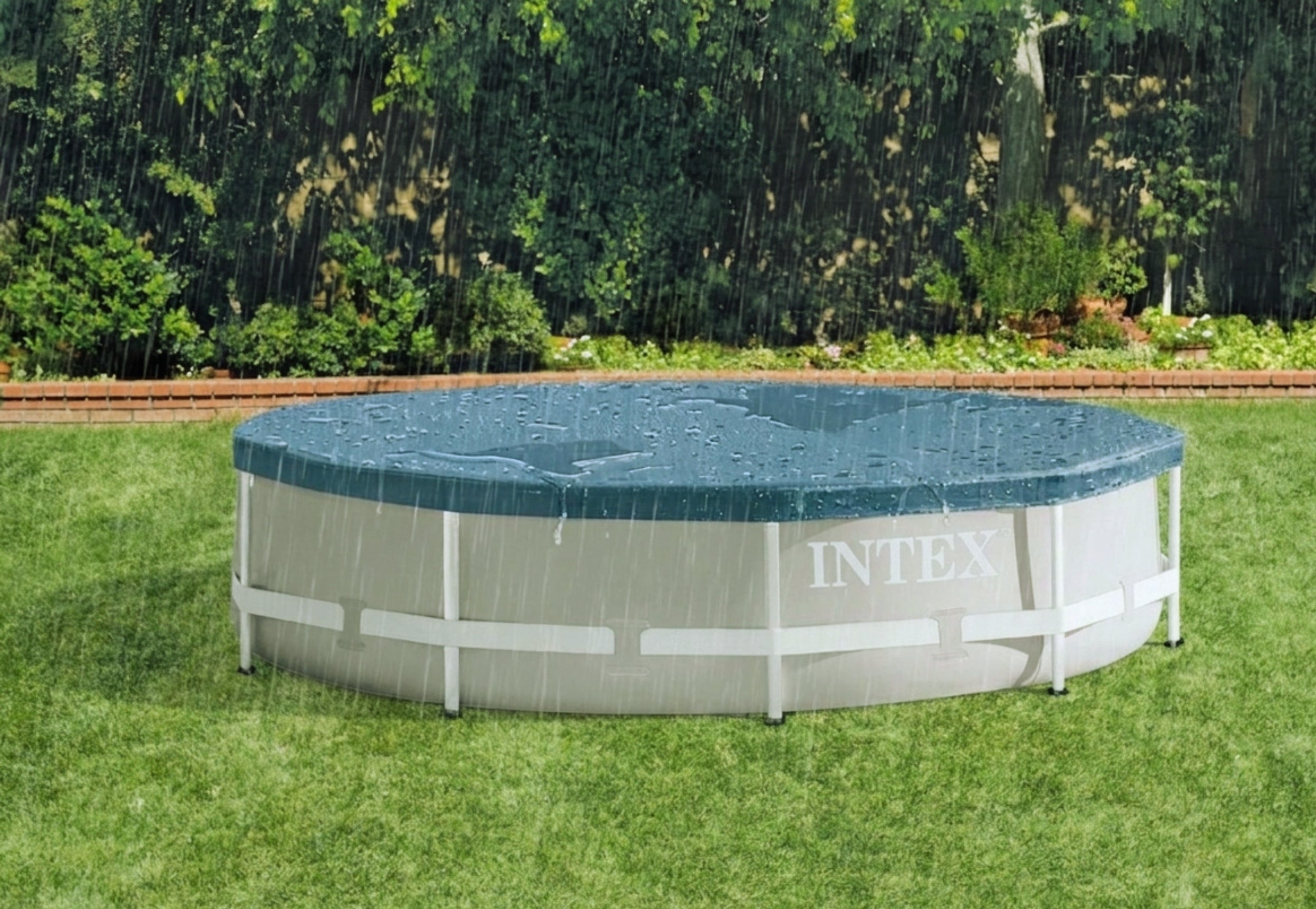COVER FOR FRAME POOL Intex 305 cm tarpaulin protective film Packaging status original