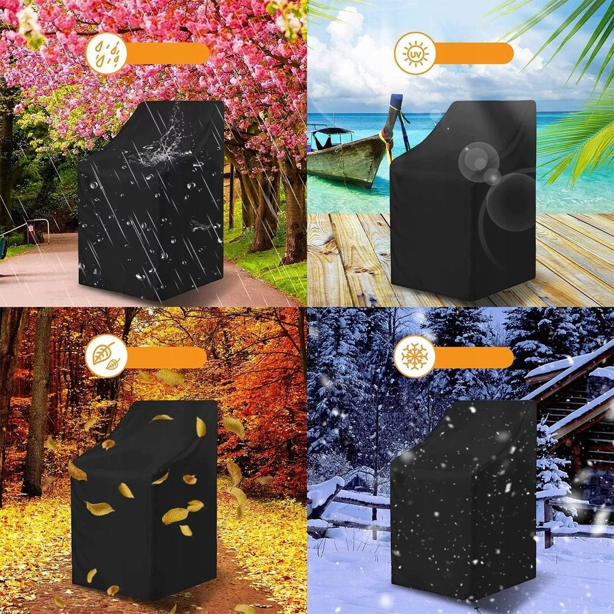 COVER FOR GARDEN CHAIR FURNITURE WATERPROOF UV Manufacturer no brand