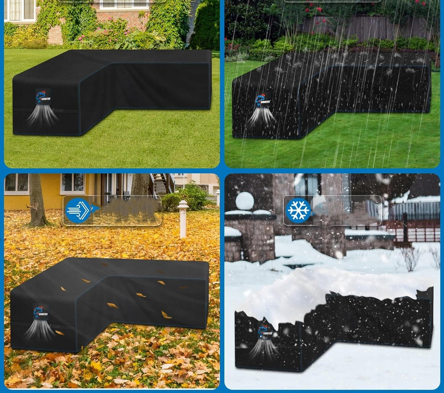 COVER FOR GARDEN FURNITURE CORNER WATERPROOF FOR SOFA LARGE 215x75 CM Kind for set
