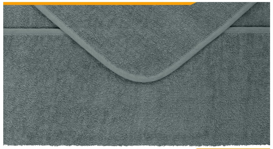 COVER FOR GARDEN SUN LOUNGER GREY SOFT 70X200 CM TERRY COTTON OEKO-TEX Kind For Lawn Chair