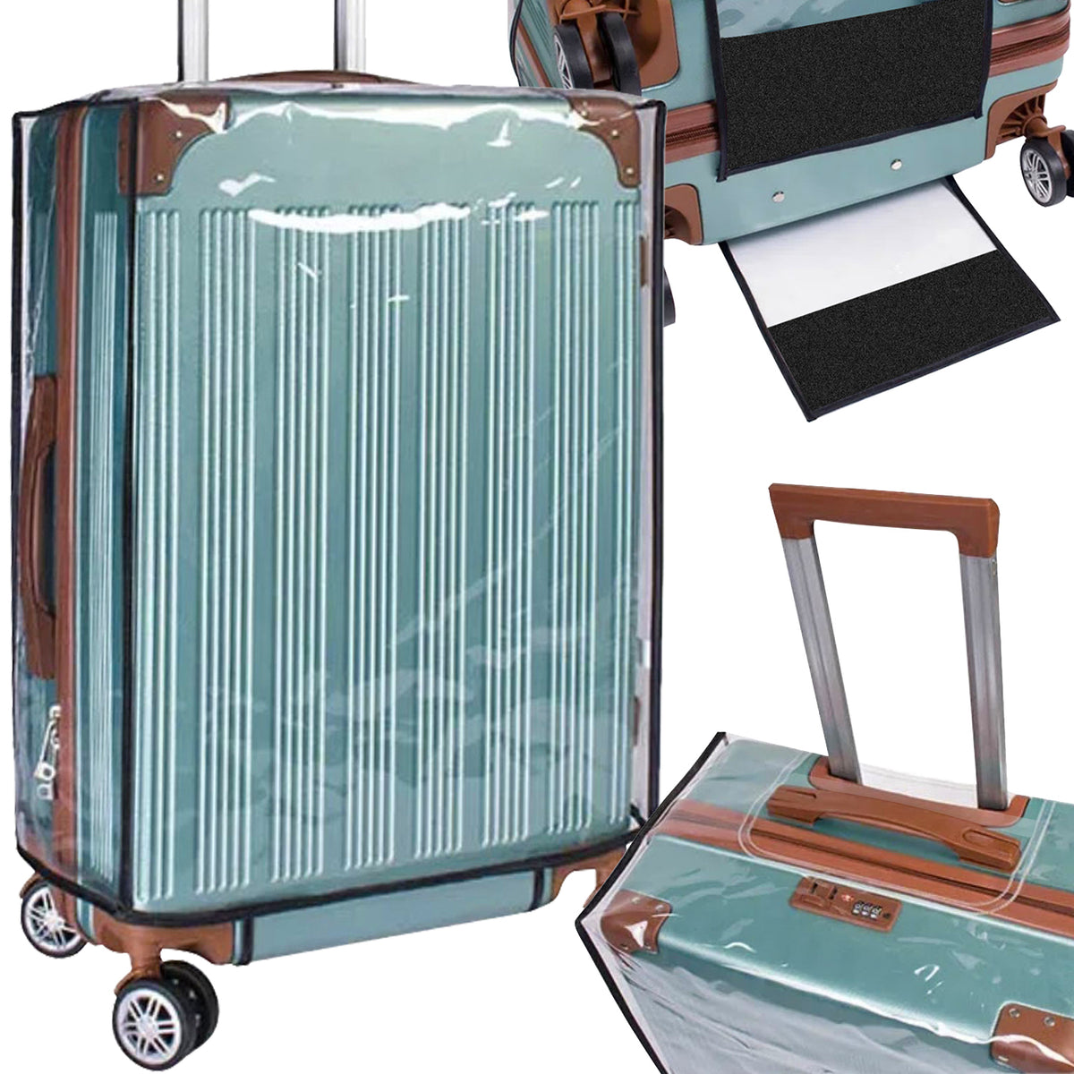 COVER FOR LARGE TRAVEL CASE PROTECTIVE CASE LUGGAGE LARGE L TRANSPARENT Manufacturer code 23922