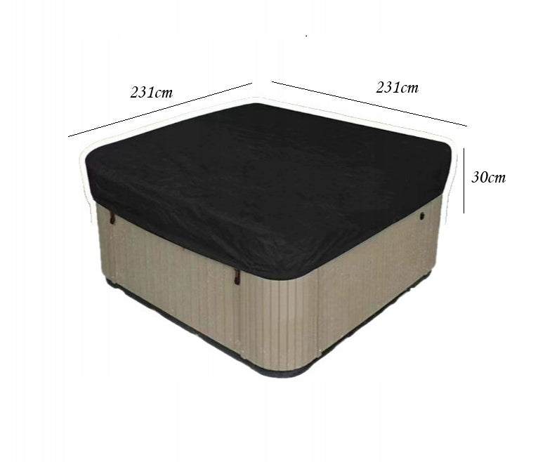 COVER FOR POOL JACUZZI 231x231x30cm Product height 1 cm