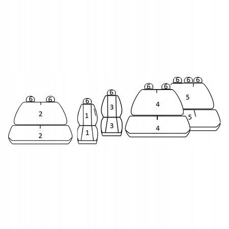 COVERS dedicated VW Transporter T5 T6 9 persons Manufacturer LOGO POKROWCE