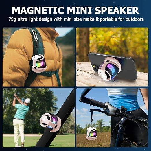 COVERY Mini Magnetic Bluetooth Speaker with RGB Lights, Stereo Manufacturer code T1