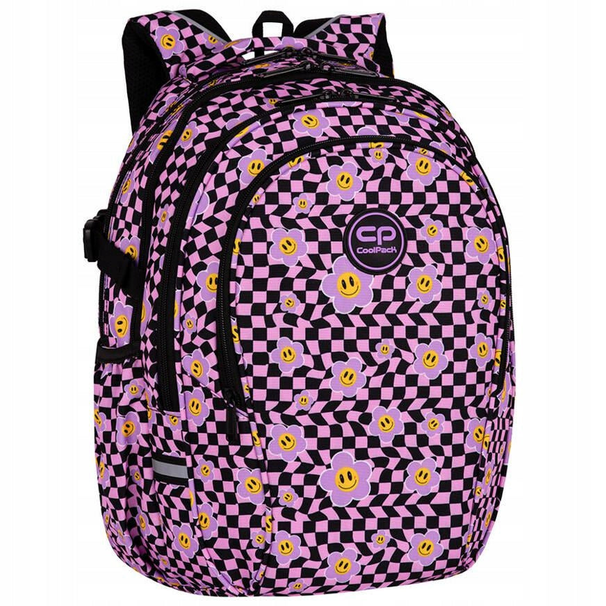 CP SCHOOL BACKPACK FOR GIRLS YOUTH CHESSBOARD FLOWERS
