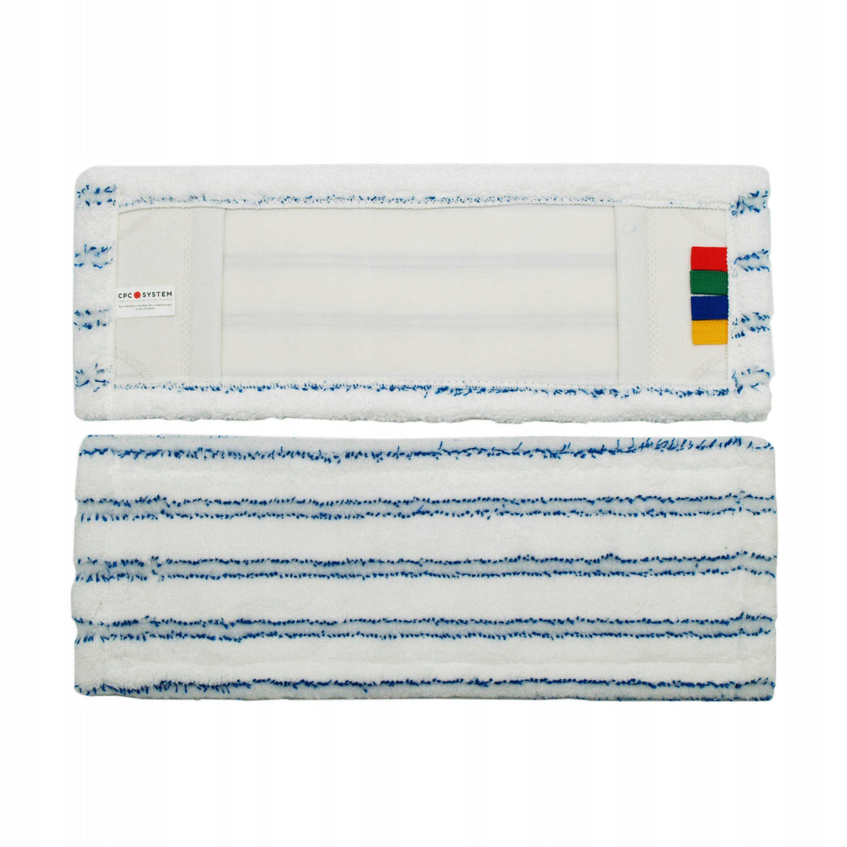 CPC Pocket mop, microfiber, 40 cm, striped, 10 pcs Color white