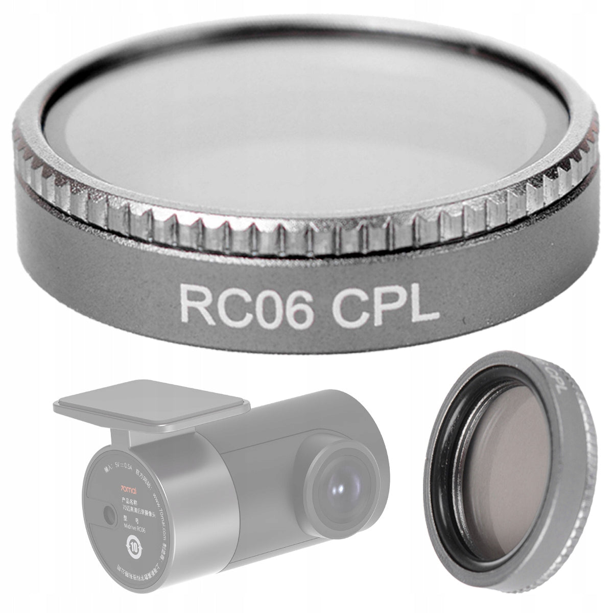 CPL polarizing filter for rear view camera 70mai RC06