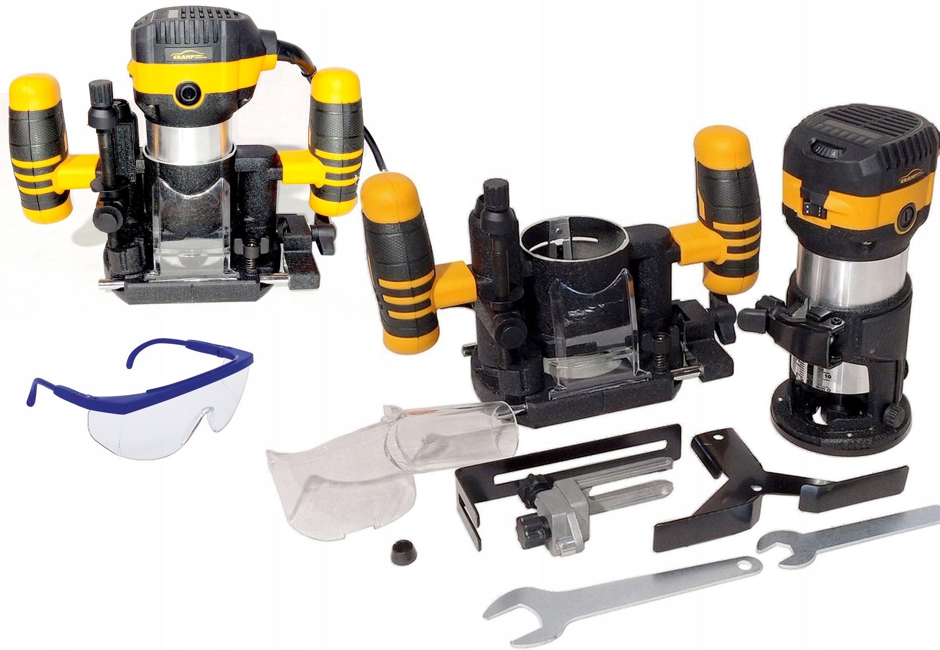 CRAMP CR- RT0702 EDGE MILLING MACHINE 710W 6/8MM +GLASSES